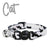 Ancol Black and White Camouflage Cat Collar