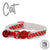 Ancol Red Reflective Gloss Hearts Cat Collar