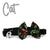 Ancol Black Vintage Bow Cat Collar
