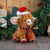 Ancol Christmas Festive Fergus Highland Cow Dog Toy