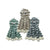 Gor Pets Gor Reef Stripe Octopus Plush Pet Toys - Green/Grey/Sand
