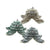 Gor Pets Gor Reef Star Fish Striped Plush Pet Toys - Green/Grey/Sand
