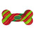 KONG Holiday AirDog® Squeaker Bone Stripe Dog Toy Small