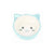Happy Pet Polka Cat Bowl Blue