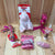 Trusty Pet Supplies Valentines Pink Toy & Treat Bundles for Dog & Cat