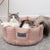 Scruffs Boucle Cat Bed - Pale Rose - 45cm