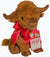 Good Boy Christmas Gift Highland Cow Soft Dog Toy 19cm
