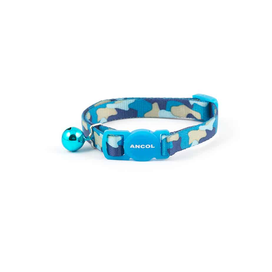 Ancol Blue Camouflage Cat Collar Trusty Pet Supplies