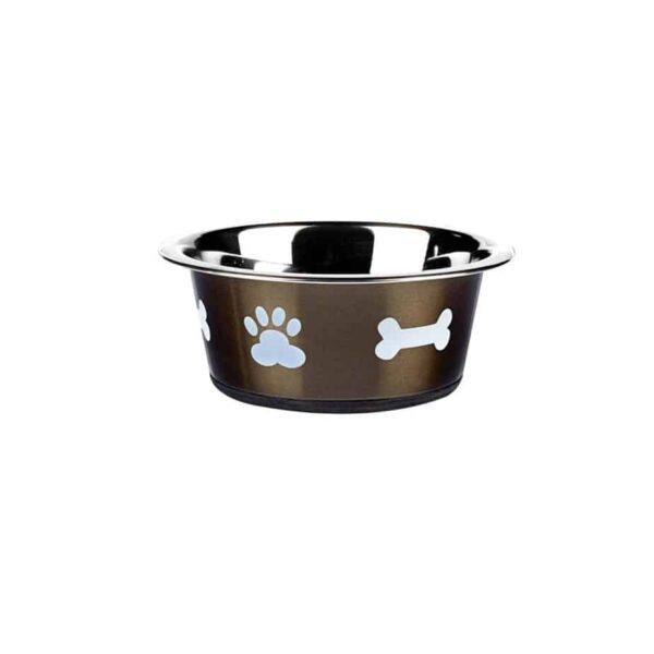 Classic Non Slip Posh Paws Dish 170mm Grey