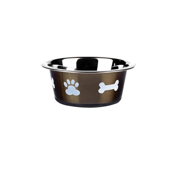 Classic Non Slip Posh Paws Dish 250mm Grey