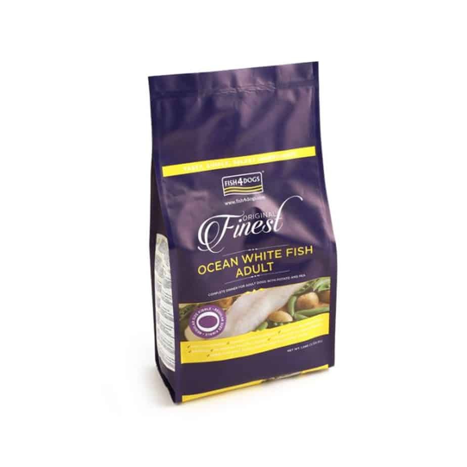 Finest Adult Ocean White Fish Complete Large Bite Fish4Dogs Dry Dog