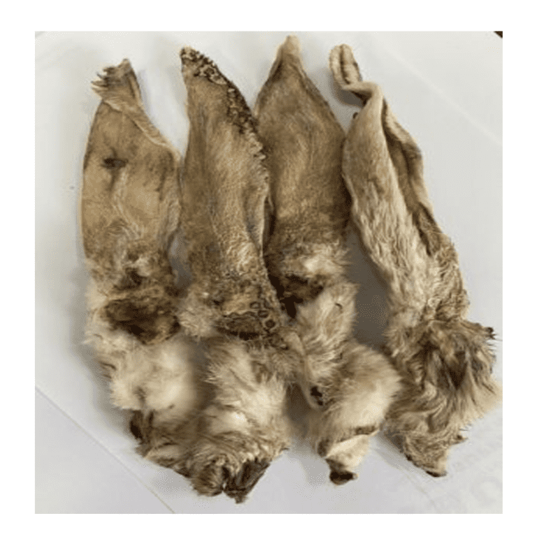 Trusty Pet Supplies Rabbit Ears with Fur Trusty Pet Supplies