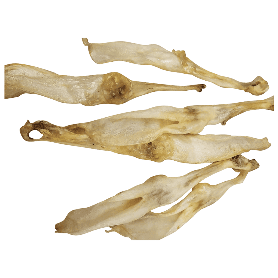 Trusty Pet Supplies Plain Rabbit Ears (No Hair) Natural Dog Treats