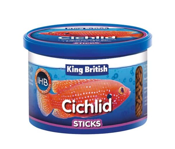 King British Cichlid Floating Food Sticks 100g