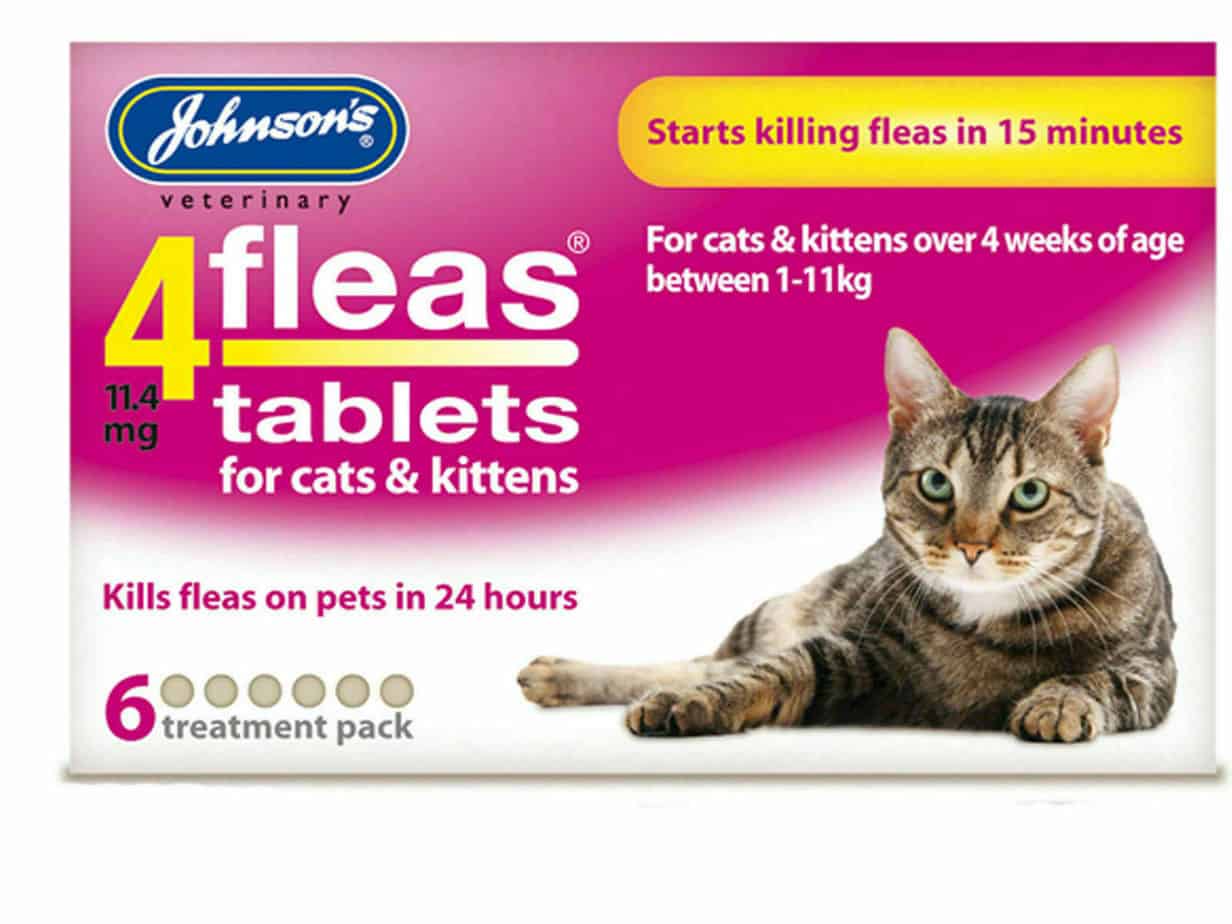 Johnson’s 4Fleas Tablets for Cats and Kittens Medication Flea Cat