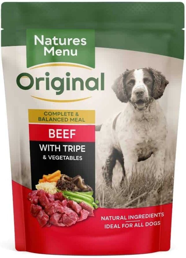 Natures Menu Original Beef and Tripe Dog Pouches Wet Dog Food