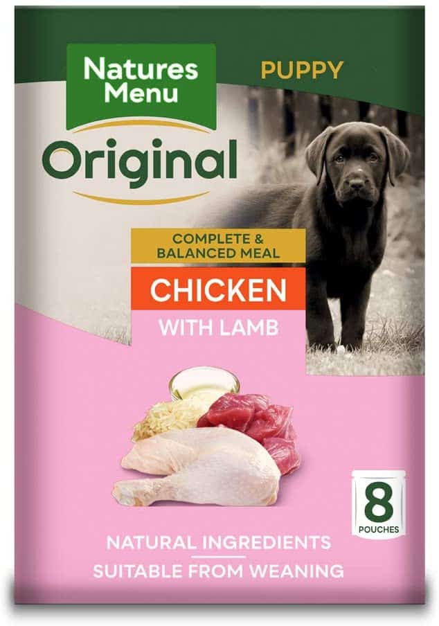 Natures Menu Original Puppy Chicken and Lamb Pouches Wet Dog Food