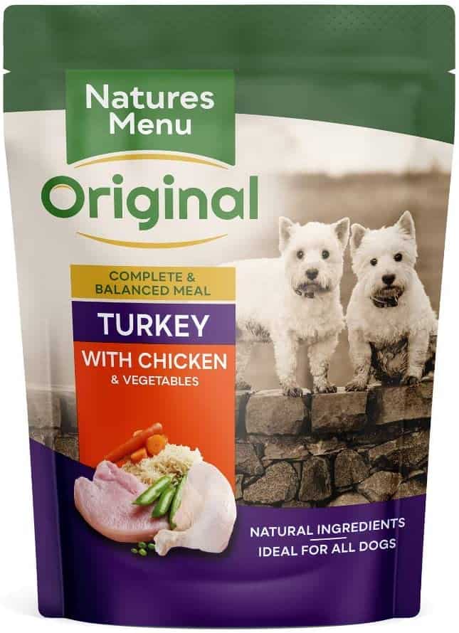 Natures Menu Original Turkey and Chicken Dog Pouches Wet Dog Food