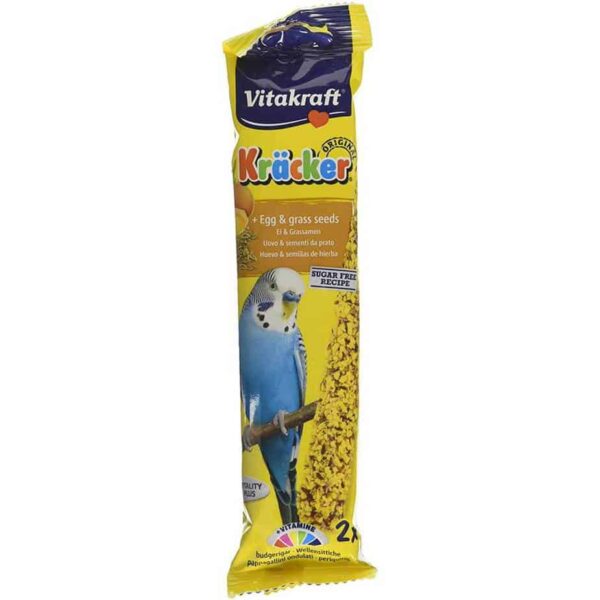 Vitakraft Kracker Budgie Sticks with Egg Grass Seed