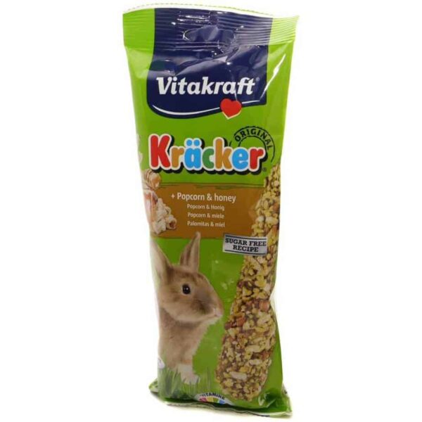 Vitakraft Kracker Rabbit Popcorn Honey Sticks