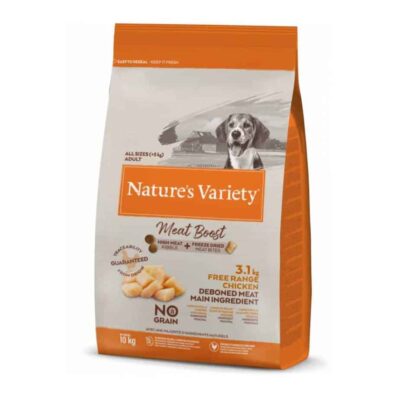 Nature's Variety Meat Boost Dry Dog Food for Adult Dogs