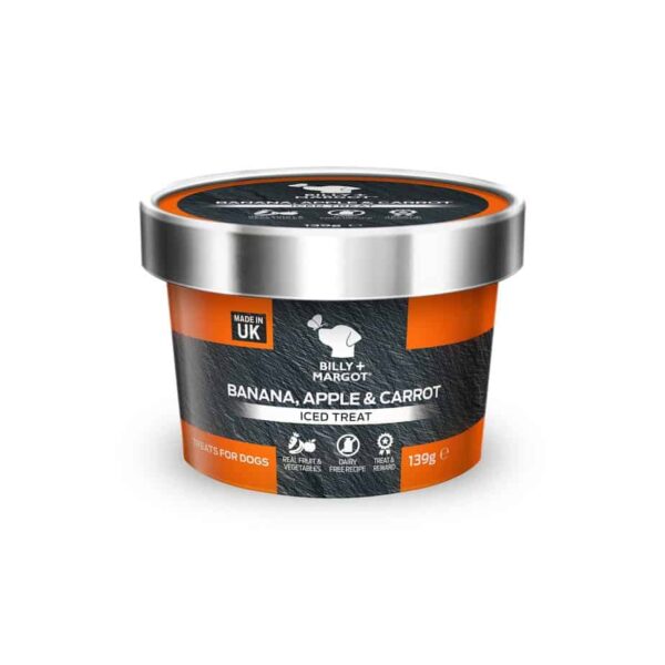 Billy + Margot Apple, Banana and Carrot Iced Dog Treat 139g