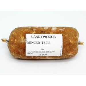 Landywoods Raw Dog Food - Boneless Minced Tripe 454g