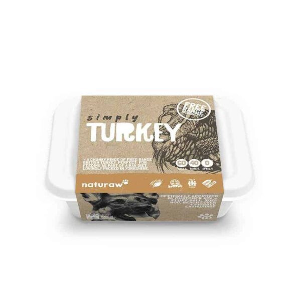 Naturaw Raw Dog Food Simply Turkey Mince 500g Trusty Pet Supplies