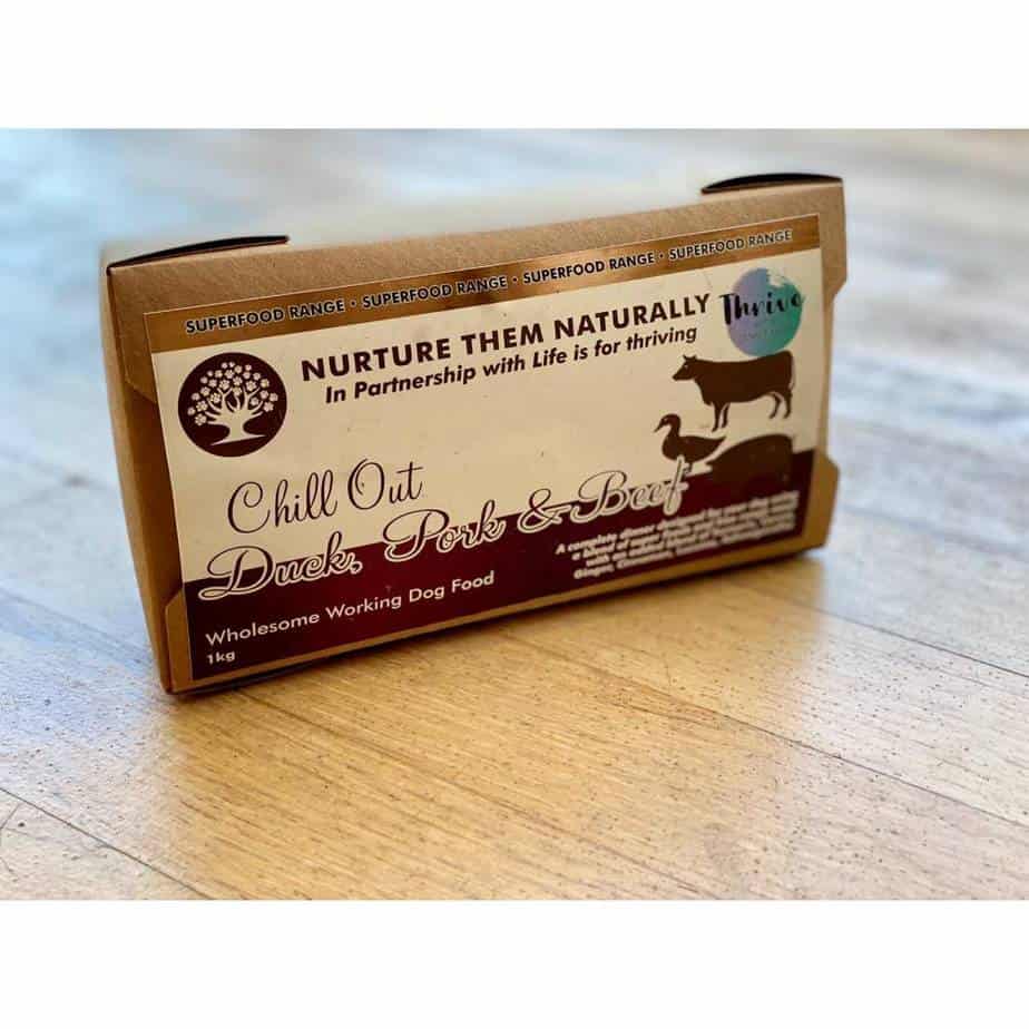 Nurture Them Naturally Raw Dog Food “Chill Out” Duck, Pork & Beef 1kg