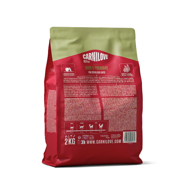 Carnilove Active Duck & Pheasant Dry Cat Food - Image 2