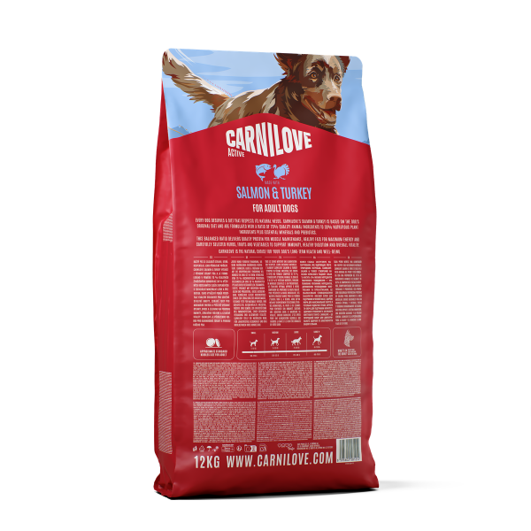 Carnilove Active Salmon & Turkey Dry Dog Food - Image 2