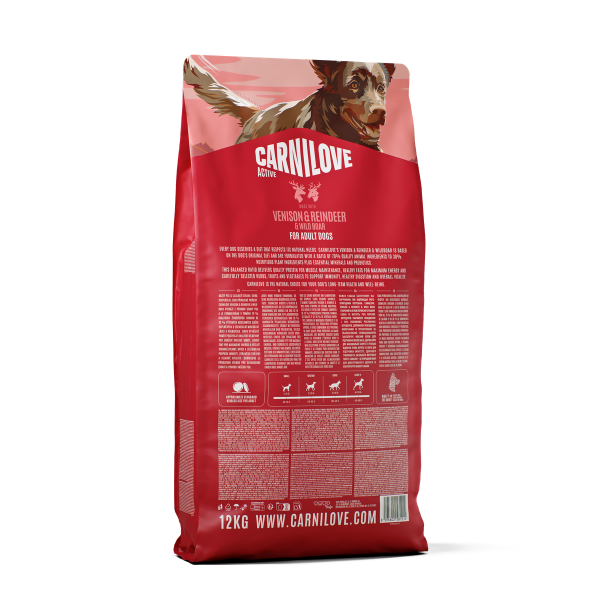 Carnilove Active Venison, Reindeer & Wild Boar Dry Dog Food - Image 2