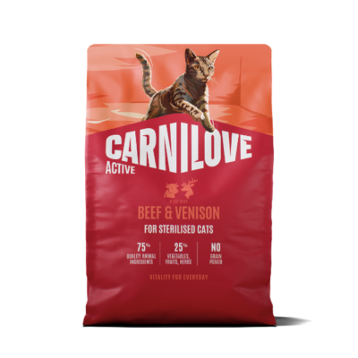 Carnilove Active Beef & Venison Dry Cat Food
