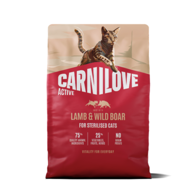 Carnilove Active Lamb & Wild Boar Dry Cat Food