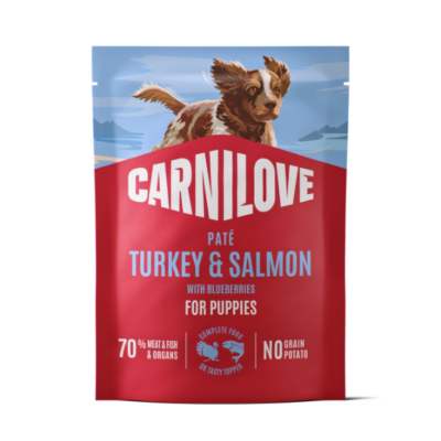 Carnilove Puppy Salmon with Blueberries Wet Dog Food Pouches 12 x 300g