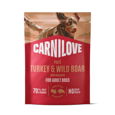 Carnilove Turkey & Wild Boar with Rosehips Wet Dog Food Pouches 12 x 300g