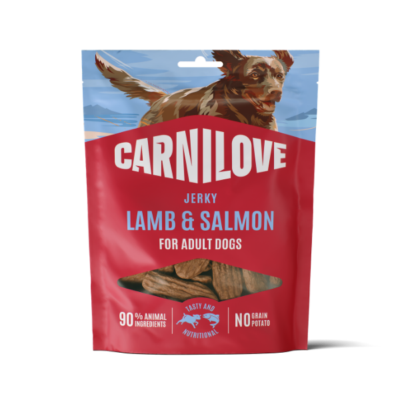 Carnilove Jerky Lamb with Salmon Fillet Dog Treats 100g