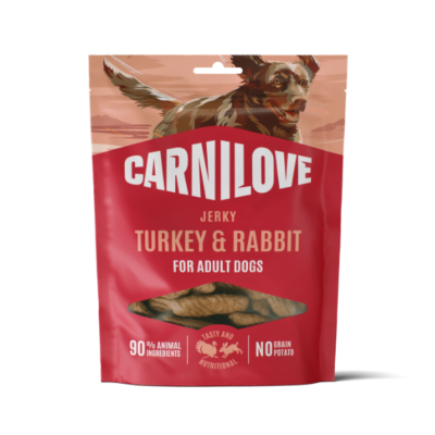 Carnilove Jerky Turkey & Rabbit Bar Dog Treats 100g