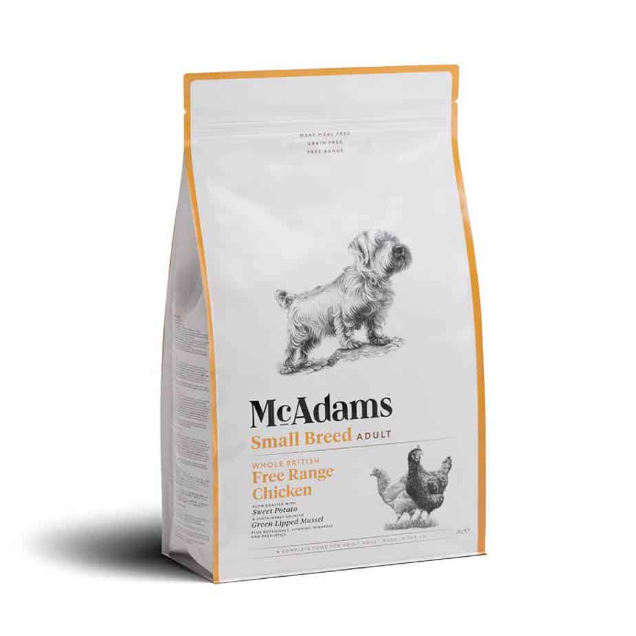 McAdams Small Breed Adult Free Range Chicken Dry Dog Food Trusty Pet