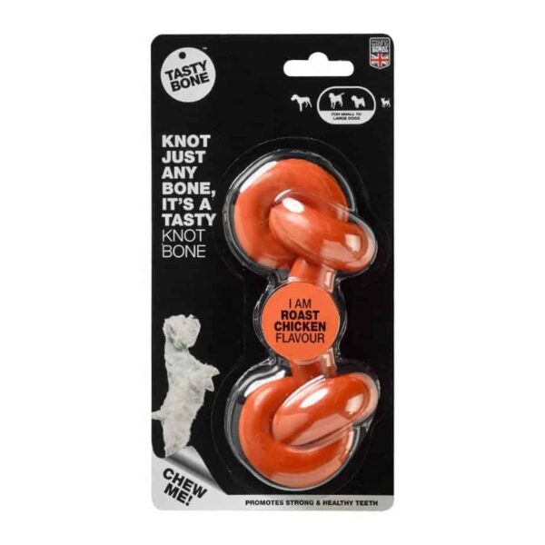 TastyBone Knotted Lamb Chop Flavour Nylon Chew Toy