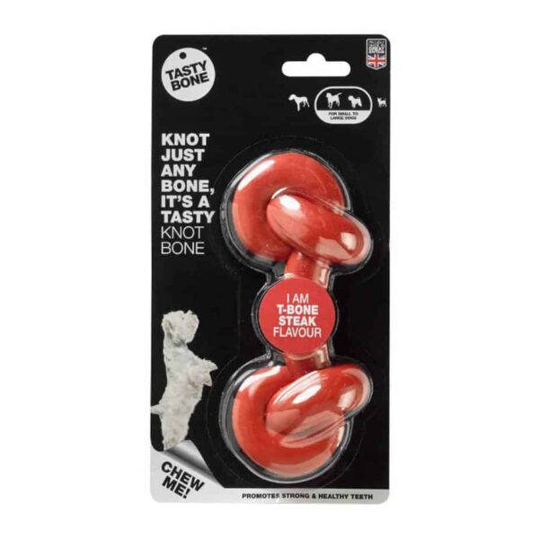 TastyBone Knotted Lamb Chop Flavour Nylon Chew Toy