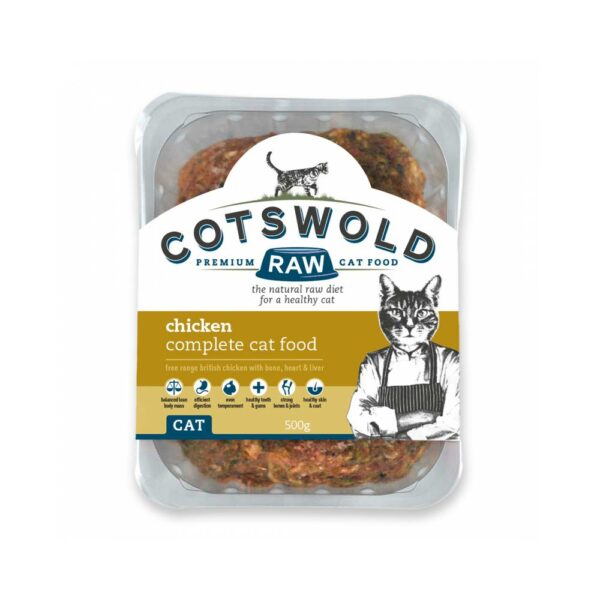 Cotswold Raw Complete Cat Food Chicken Mince 500g Trusty Pet Supplies