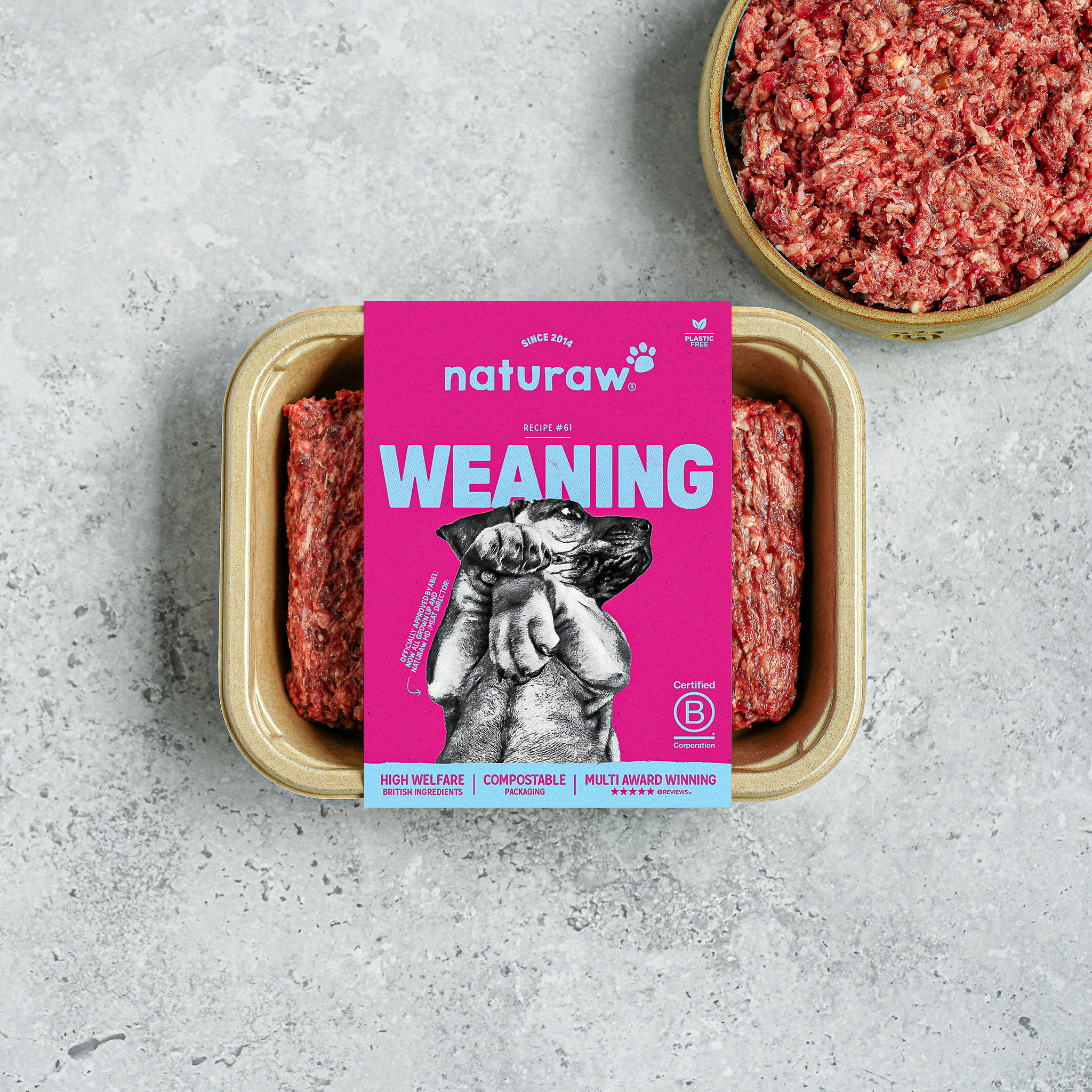 Naturaw Raw Dog Food - Weaning Puppy 500g