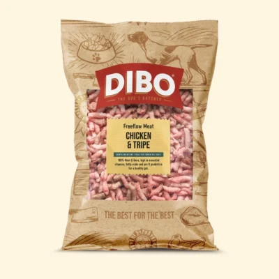 DIBO - Raw Dog Food Freeflow Chicken & Tripe 1kg