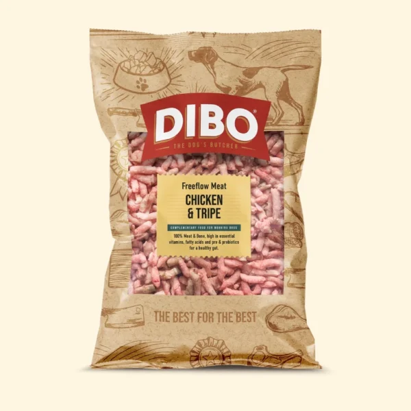 DIBO - Raw Dog Food Freeflow Chicken & Tripe 1kg
