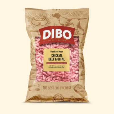 DIBO - Raw Dog Food Freeflow Chicken, Beef & Offal 1kg