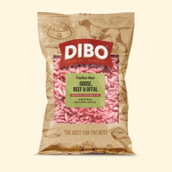 DIBO - Raw Dog Food Freeflow Goose, Beef & Offal 1kg