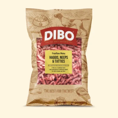 DIBO - Raw Dog Food Freeflow Haggis, Neeps & Tatties 1kg