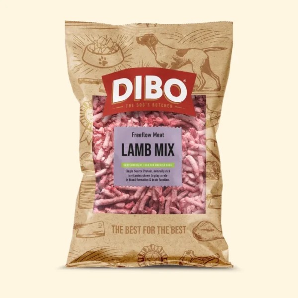 DIBO - Raw Dog Food Freeflow Lamb Mix 1kg