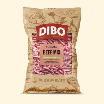 DIBO - Raw Dog Food  Freeflow Beef Mix 1kg